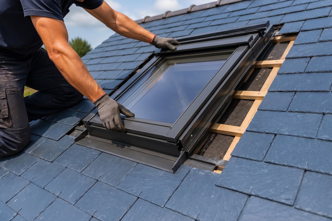 Installation et remplacement de Velux par Couvreur BC à Saint-Maudan